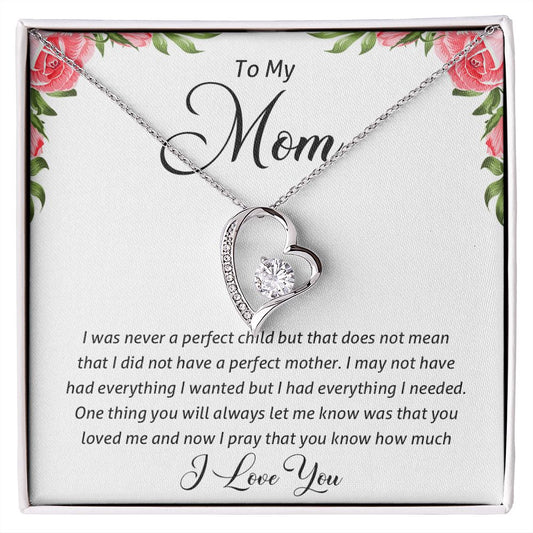 To My Mom - Forever Love Necklace