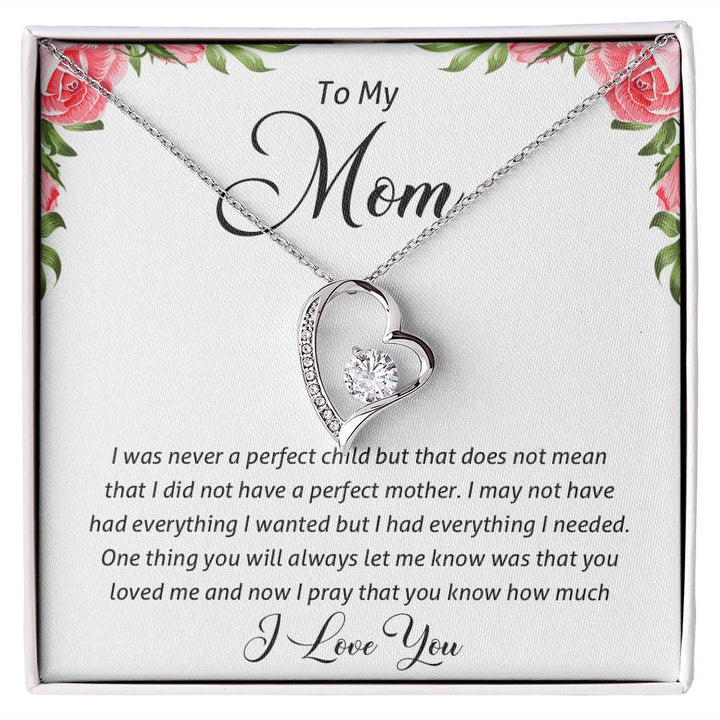 Forever My Mom Dog Tag - Memorial Mom Necklace